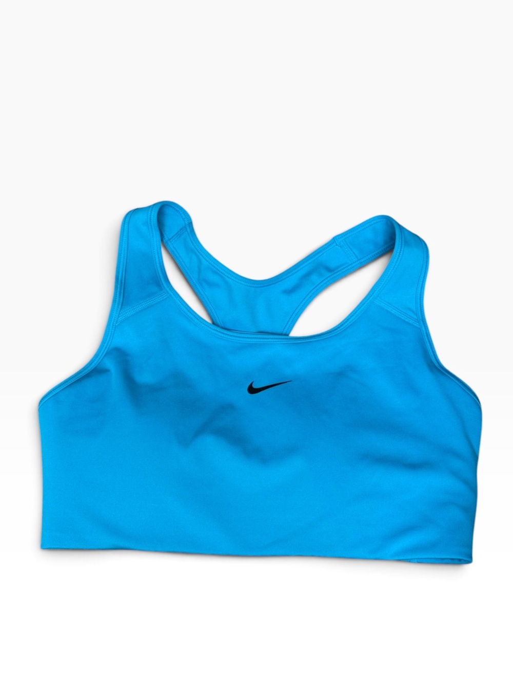 Nike Dri-FIT Swoosh Medium Support Racerback Sports Bra Size Large Blue